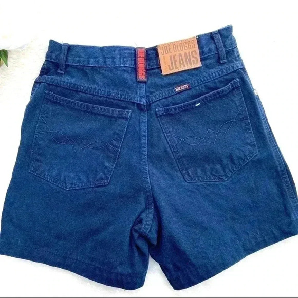 Vintage Joe Bloggs High Waisted 100% Cotton Dark Wash “mom” Jean Short (31R) - Picture 1 of 11